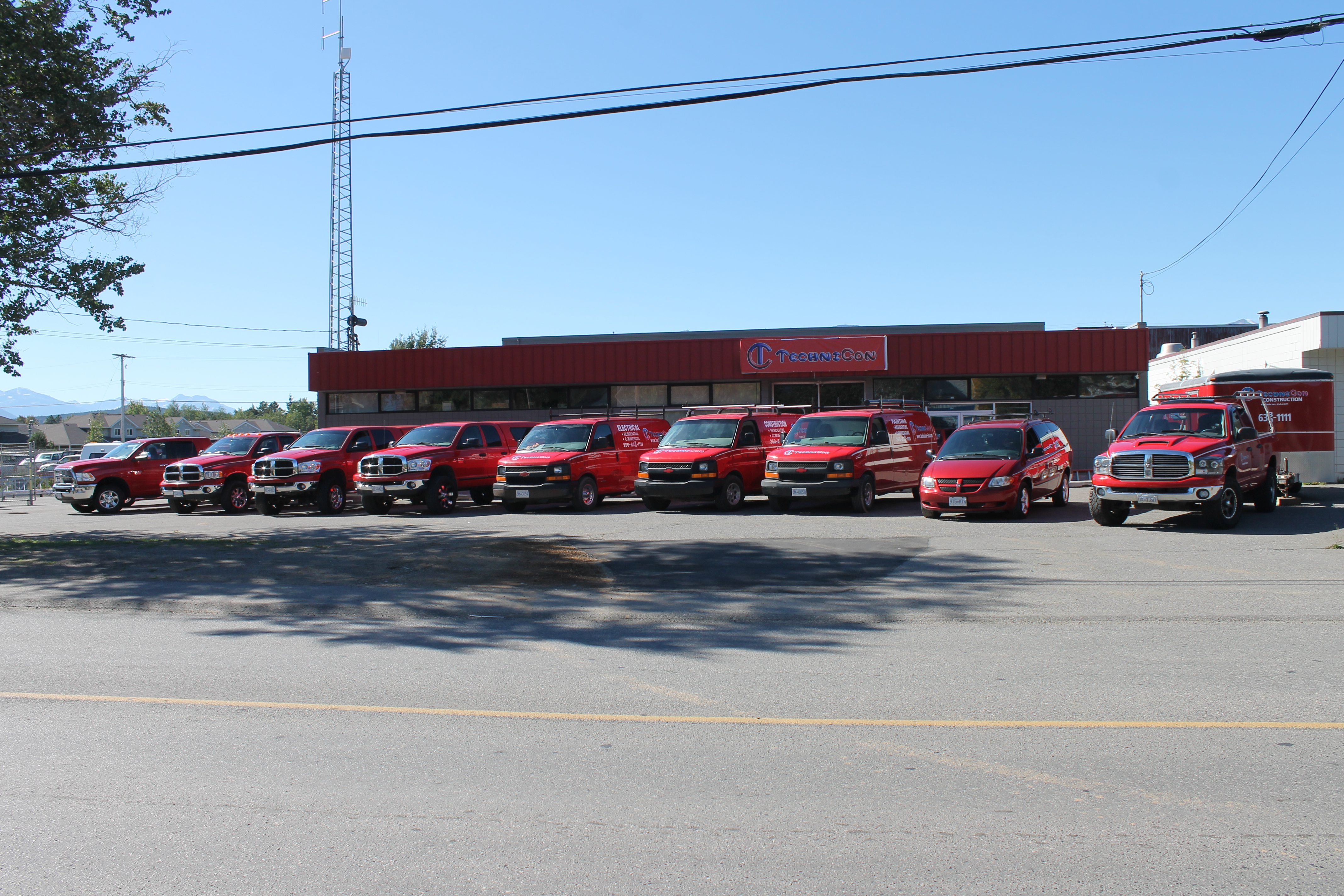 Technicon fleet at Terrace headquarters